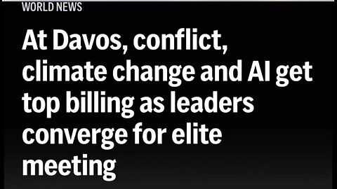 New World Order - Davos 2024 Openly Announces Their A.I. Agenda