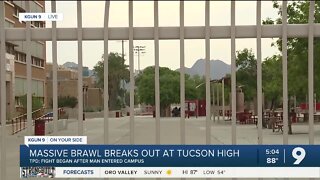 Massive brawl breaks out at Tucson High