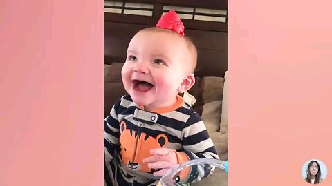 Cute and Funny baby laughing#