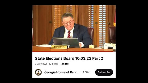 GA State Board of Elections Mtg - 10/3/23