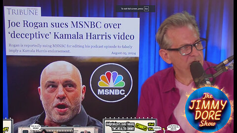 MSNBC alters video of Joe Rogan, fabricating his support for Mamala Kamala Harris▮The Jimmy Dore Show