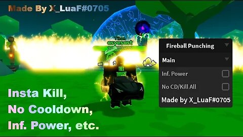 Roblox Fireball Punching Simulator Best Script | Instant Kill/No Cooldown, Inf. Power