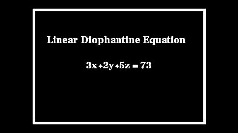 Linear Diophantine Equation: Solve using Basic properties of Numbers