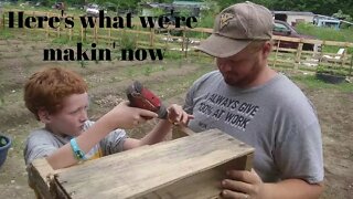 Wooden Pallet Raised Planter