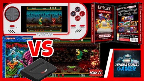 Splatterhouse 2: Let's Compare the Evercade Gameplay with Sega Genesis (Mega Drive)
