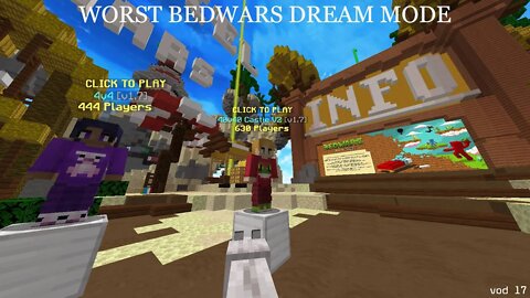 playing the new bedwars mode (its bad)