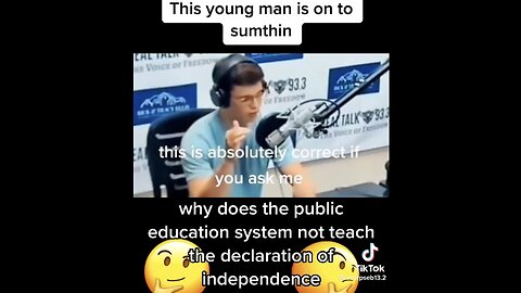 WHY DOES THE PUBLIC EDUCATION SYSTEM NOT TEACH THE DECLARATION OF INDEPENDENCE?