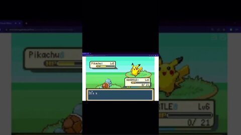 Pokémon FireRed - Wild Pikachu Used Thundershock!