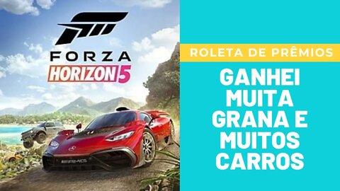 Ganhando muitos carros e dinheiro na roleta do Forza Horizon 5