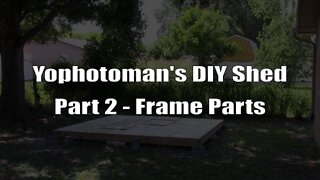 DIY Off Grid Shed build, Part 2: Framing Parts