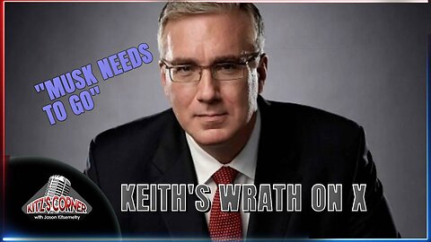 Keith Olbermann DEMANDS X to be BANNED while posting on it