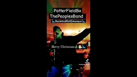 🦕RockAndRollDinosaur🦕by PottersFieldBx ThePeoplesBand from the BoogieDown Bx NY. QuickClip!!!