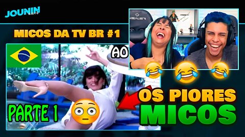 (ELA CHOROU DE TANTO RIR!😂) Os maiores MICOS AO VIVO na TV Brasileira! (PARTE 1) | [React em Casal]🔥