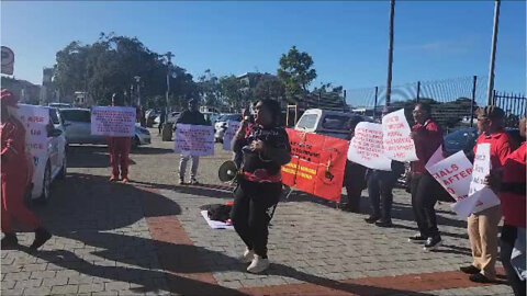 Watch: POPCRU picket in support of members at Wynberg Court
