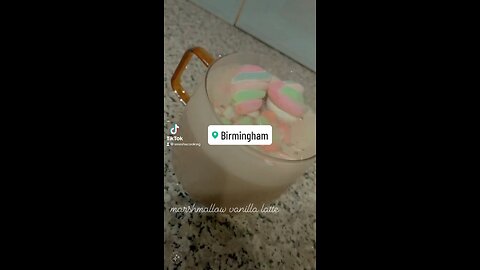 Marshmallow vanilla latte #coffeelovers#latte#marshmello 🤎🩵🩷#happynewyear