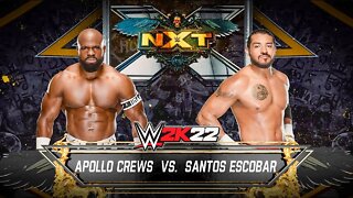 WWE 2K22: Apollo Crews Vs. Santos Escobar - Iconic Gameplay!
