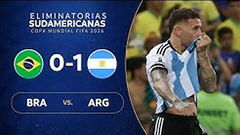 Brazil vs argentina 0-1 resumen eliminatorias sudamericanas fecha 6