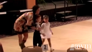 Mom Walks Two Nervous Kid Dancers Onto The Floor, Watch Them Steal The Show