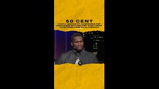 #50cent ppl mistake my confidence 4 arrogance because they dont know what I had 2 go through🎥@pbs