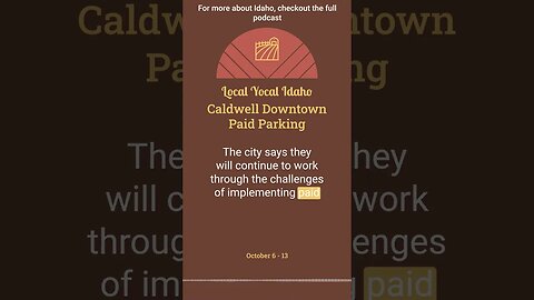 Caldwell to Introduce Paid Parking in Downtown Area
