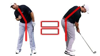 The Easiest Way to Stop Standing Up In The Golf Swing | Stay In Posture Trick