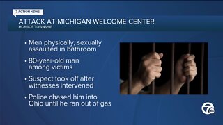 Detroit man arrested in Ohio after alleged assaults at Michigan welcome center