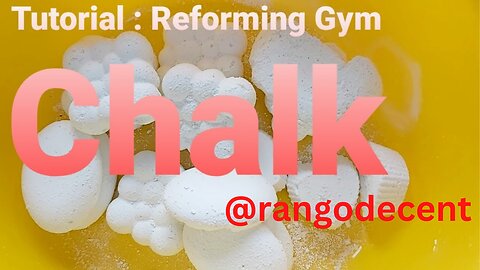 How to make gym chalk block at home || Reformed Gym Chalk Tutorial | ASMR | sleep aid