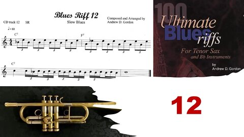 100 Ultimate Blues Riffs (Bb) by Andrew D. Gordon 012 - Sax, Trumpet and Play-along (Funky Blues)