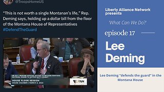 Lee Deming "defends the guard" in the Montana House