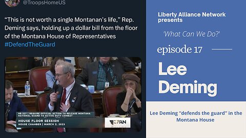Lee Deming "defends the guard" in the Montana House