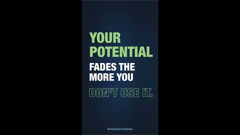 YOUR POTENTIAL FADES UNTIL YOU DO THIS #motivateyourself #fitnessmotivation #latenighttalk