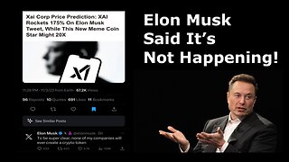 Elon Musk Makes It Clear That None Of His Companies Will Create Cryptocurrency Tokens!!!