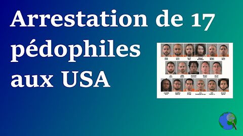 Arrestation de 17 pédophiles présumés aux USA