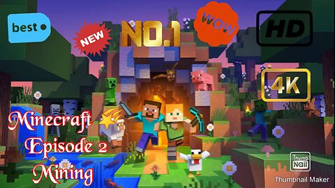 Minecraft Episode 2 Mining ⛏️ Adventure 🌠😉