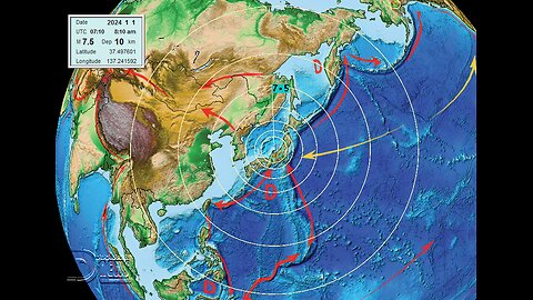 7.5M Japanese Earthquake after X5.01 Solar Flare