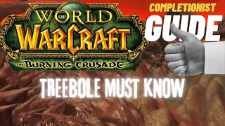 Treebole Must Know WoW Quest TBC completionist guide