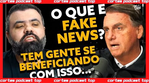 DISCUTINDO sobre FAKE NEWS com BOLSONARO #CortesPodcastTop
