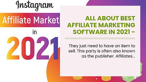 All About Best Affiliate Marketing Software in 2021 - G2