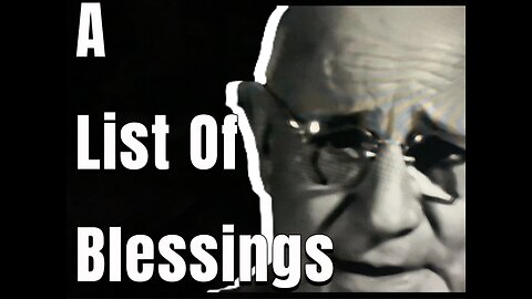 Napoleon Hill “A list of blessings.”