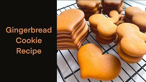 Burnt sugar gingerbread cookie recipe. Happy baking!