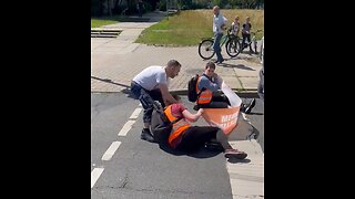 Trucker In Germany Loses His Patience With Climate Crazies