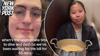 Customers spark debate over whether dining-and-dashing is okay after they waited OVER AN HOUR for their bill