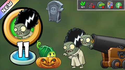 Plants vs Zombies 2 - Lawn of Doom! 2023 Level 11 [Plants Lvl 1 & No Premium] + DOWNLOAD