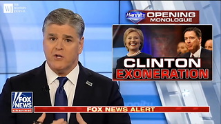 'The Fix Was In': Hannity Blows Lid Off New Documents Exposing Comey's Hillary Statement