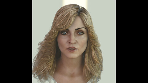 3D model Madonna singer head