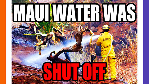 Maui Water Was TURNED OFF Mid-Fire