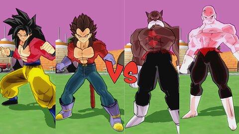 SSJ4 Goku & Vegeta VS Toppo & Jiren - DBZ Budokai Tenkaichi 4