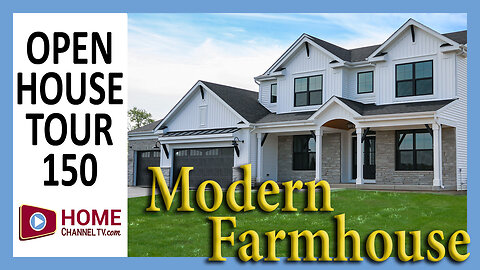 Touring a Modern Farmhouse Style Home Design - Newport House Plan by KLM Builders