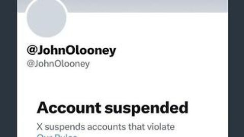 John O'Looney’s Account Suspended on X