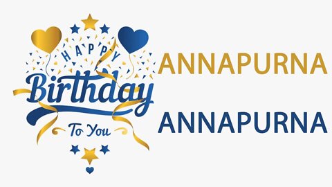 Happy Birthday to Annapurna - Hindi Birthday Wish From Birthday Bash